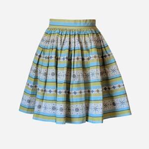 Vintage Hostess Apron with Midcentury Modern Print